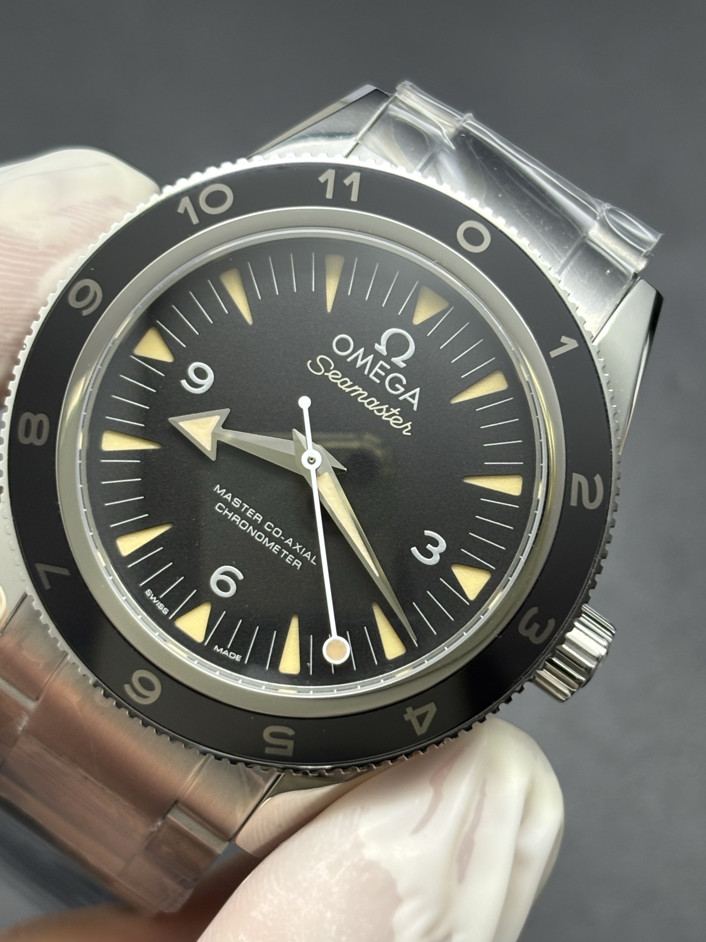 Omega Seamaster 300 Black Dial Stainless Steel