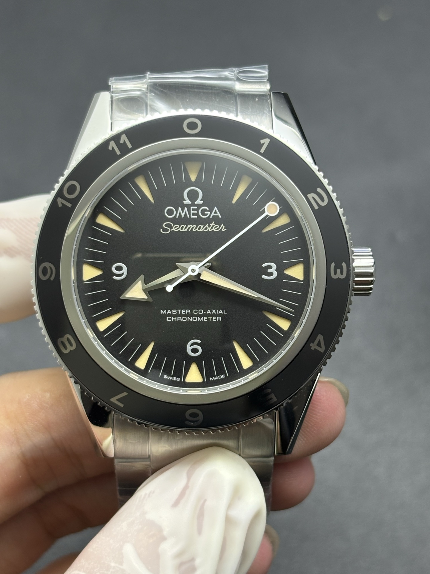 Omega Seamaster 300 Black Dial Stainless Steel