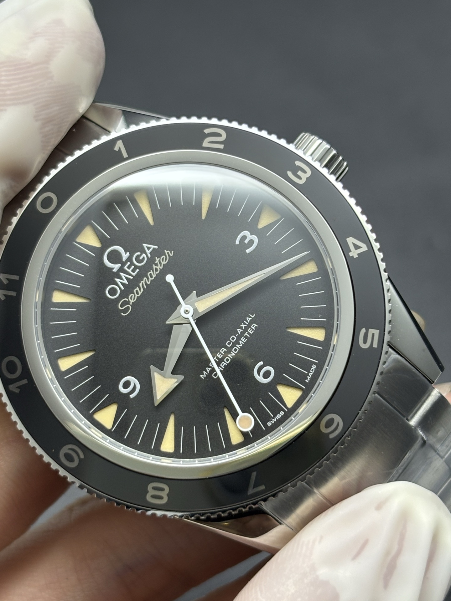 Omega Seamaster 300 Black Dial Stainless Steel