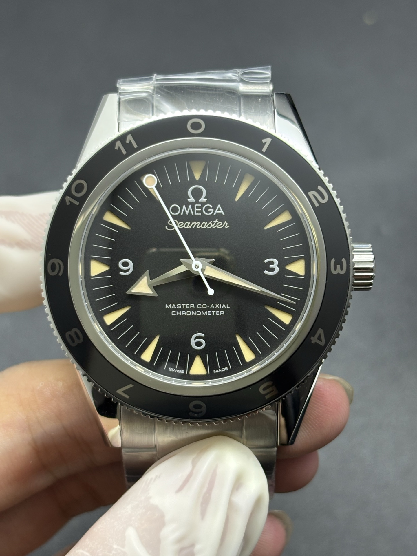 Omega Seamaster 300 Black Dial Stainless Steel