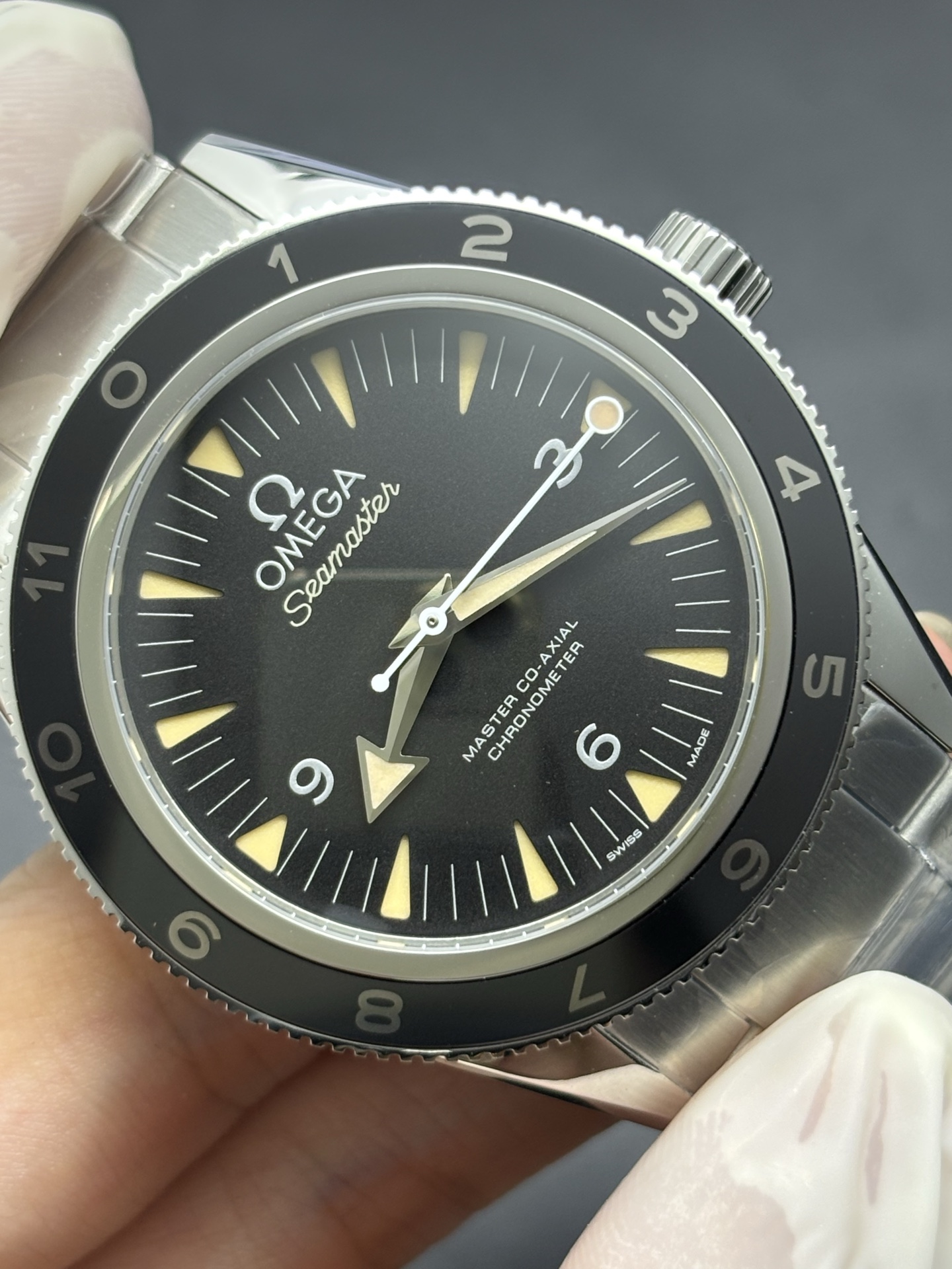 Omega Seamaster 300 Black Dial Stainless Steel