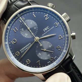 IWC Portuguese Chronograph 41mm Blue Dial Stainless Steel