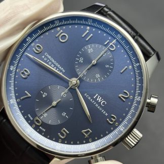 IWC Portuguese Chronograph 41mm Blue Dial Stainless Steel