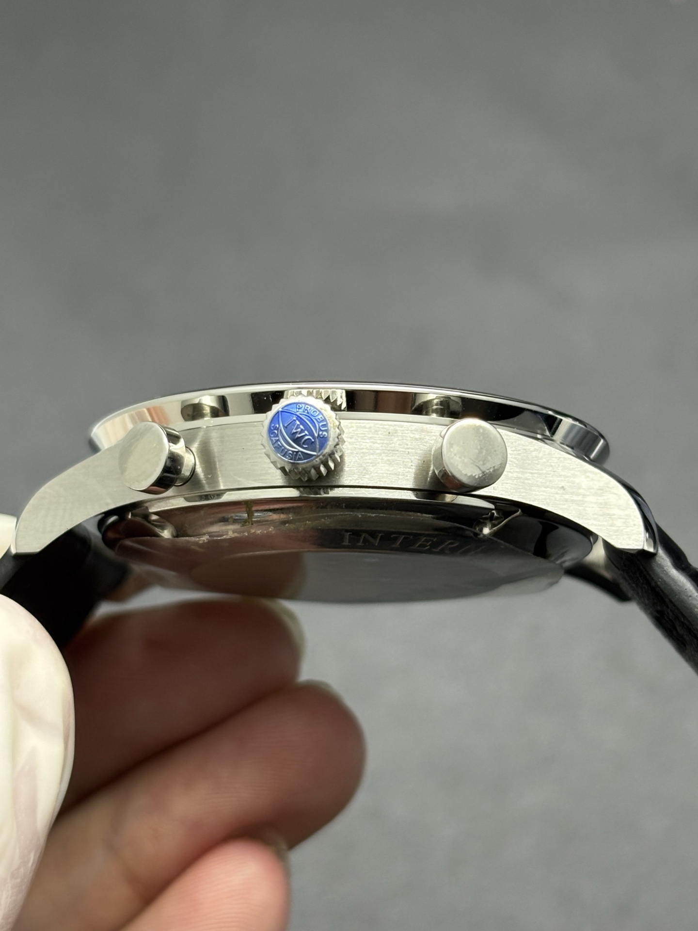 IWC Portuguese Chronograph 41mm Blue Dial Stainless Steel