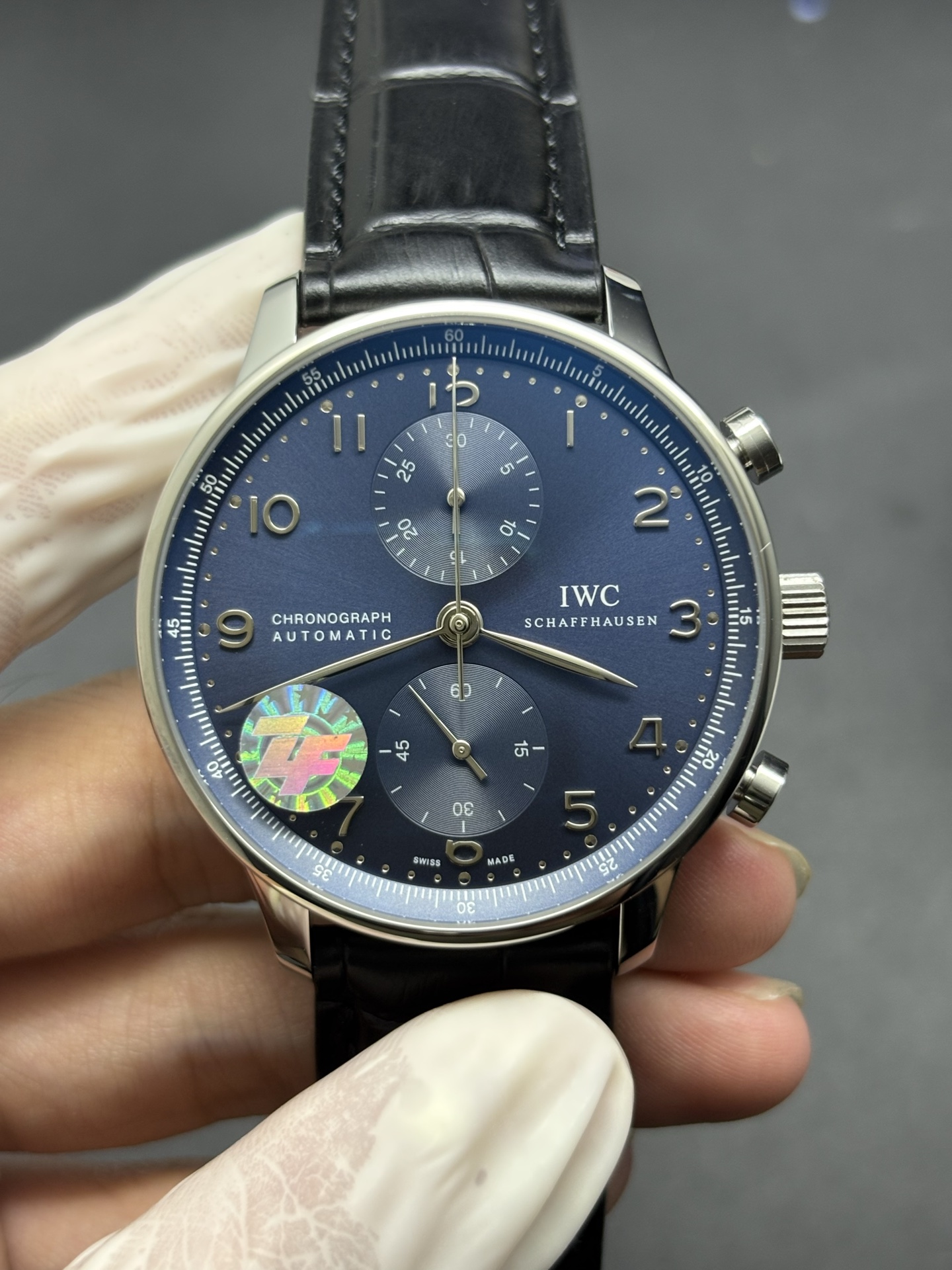 IWC Portuguese Chronograph 41mm Blue Dial Stainless Steel