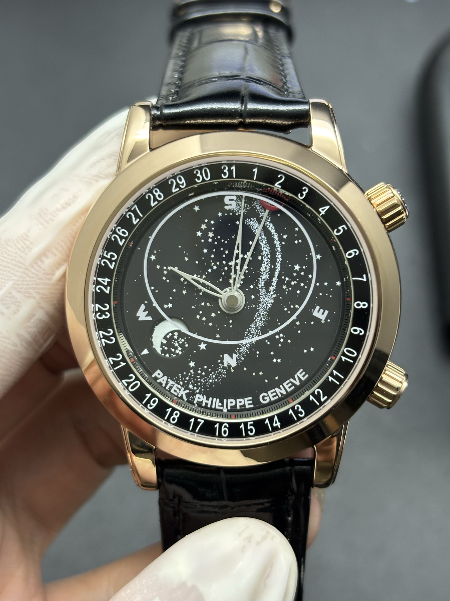Patek Philippe Celestial Black Dial Rose Gold