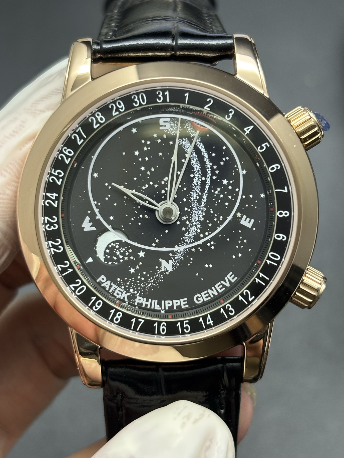 Patek Philippe Celestial Black Dial Rose Gold