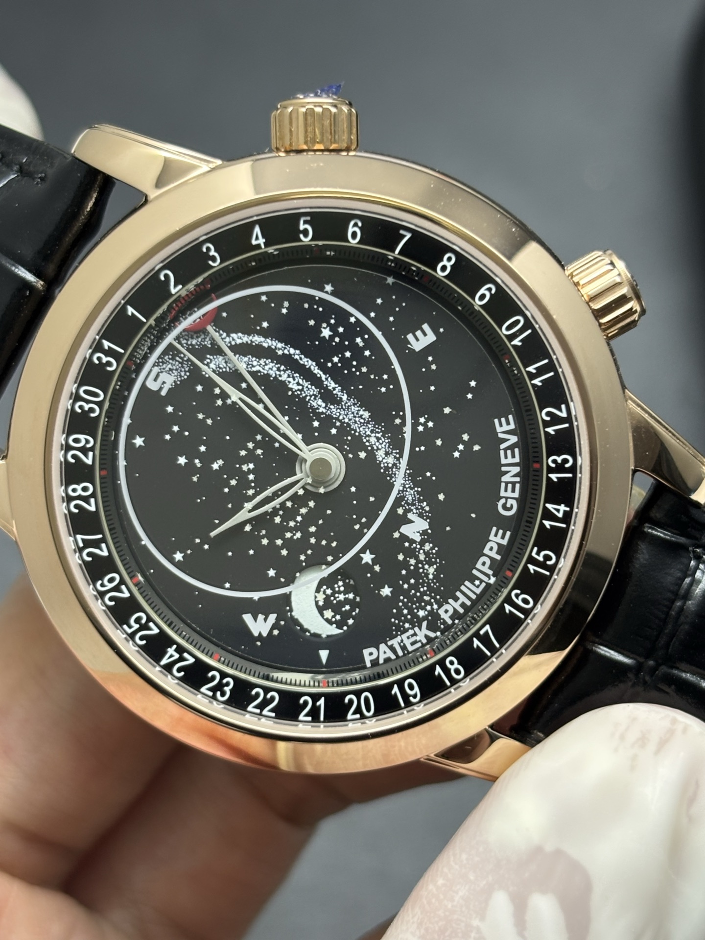 Patek Philippe Celestial Black Dial Rose Gold