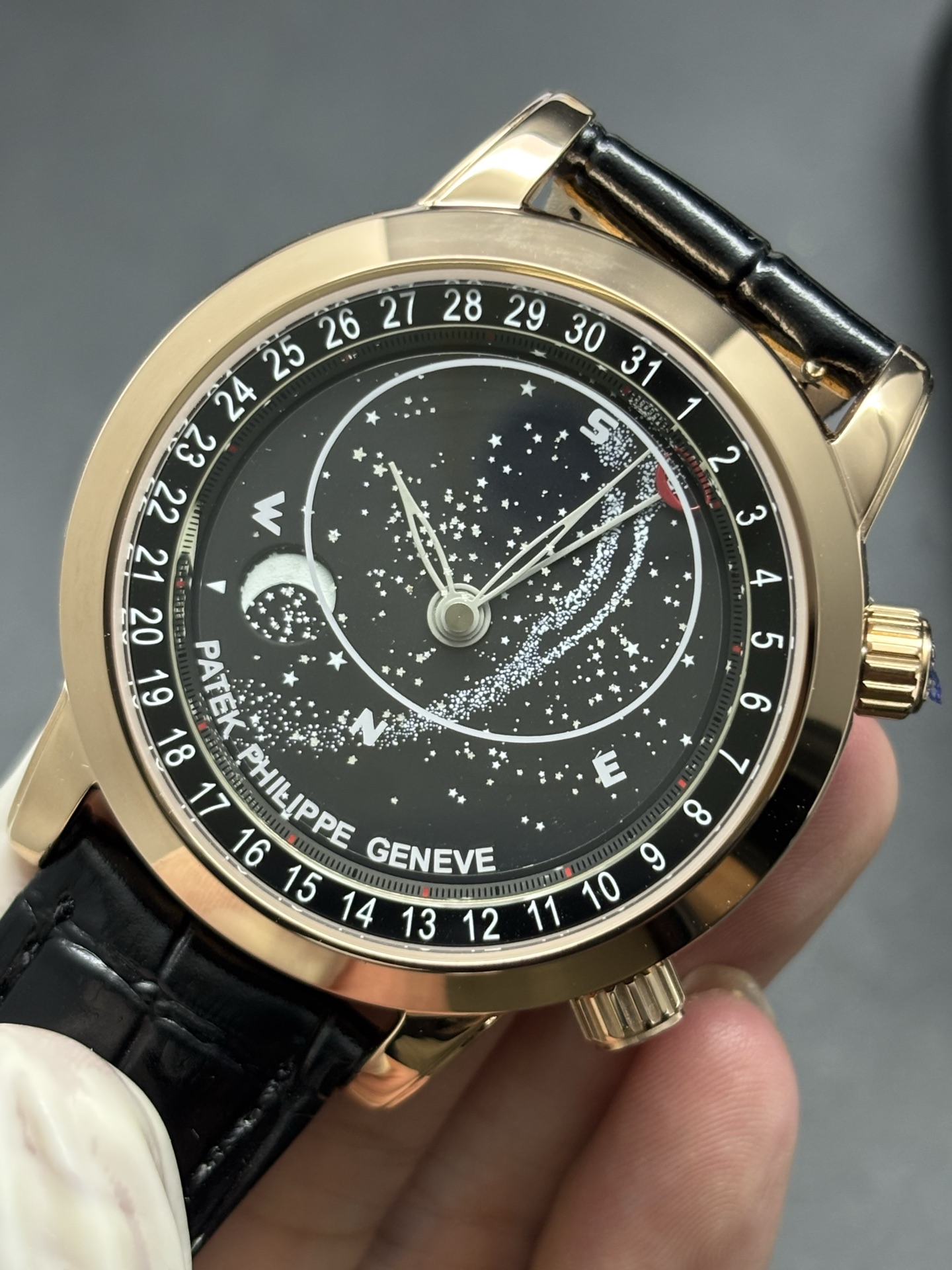 Patek Philippe Celestial Black Dial Rose Gold